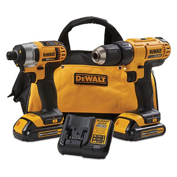 DEWALT 20V MAX DRILL DRIVER IMPACT KIT