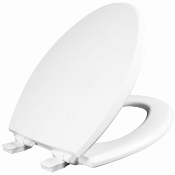 TOILET SEAT ELONGATED WHT WHISPER CLOSE