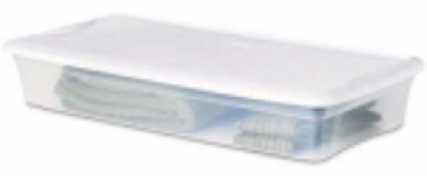 STERILITE 41QT CLEAR UNDERBED STORAGE BOX