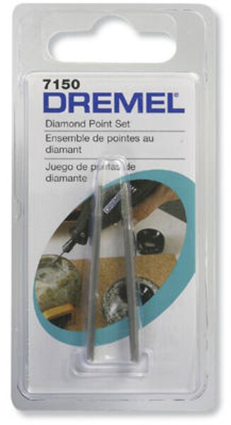 7-Piece Dremel Diamond Wheel Point Set - 3/32 Shank (Includes 7103, 7105, 7120, 7122, 7123, 7134, 7144)
