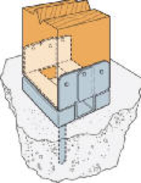 4x4 post anchor for concrete